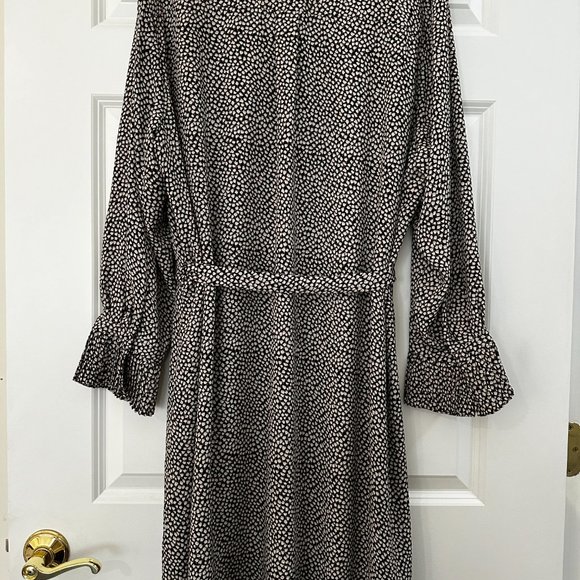 LOFT PLUS Floral Print Belted Dress - Size 22 - Picture 8 of 10